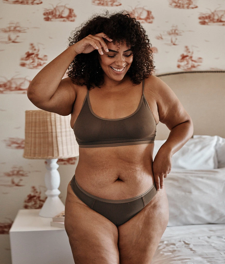 The Feel Free High Rise Brief Underwear - Clay 2 The Feel Free High Rise Brief Underwear - Clay - Image 2