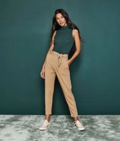 The Softest French Terry Tie-Waist Pant - Main -Classic Lady Wear Store 1 ModelFront b77aa64c 9f45 42ca 8814 a10bcae23fec
