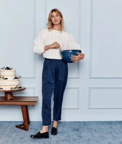 The Perfect Smocked Cotton Top - White Sand -Classic Lady Wear Store 1 ModelFront ddca6a94 4583 40eb bebf a74582b425ae