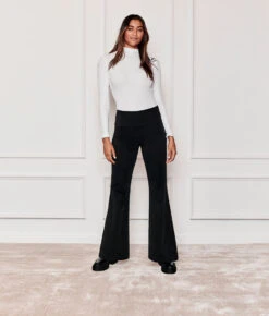The Everyday High-Waist Flare Pant - Sea Urchin -Classic Lady Wear Store 1 ModelFront e864a320 f725 4f33 a238 f66197650513