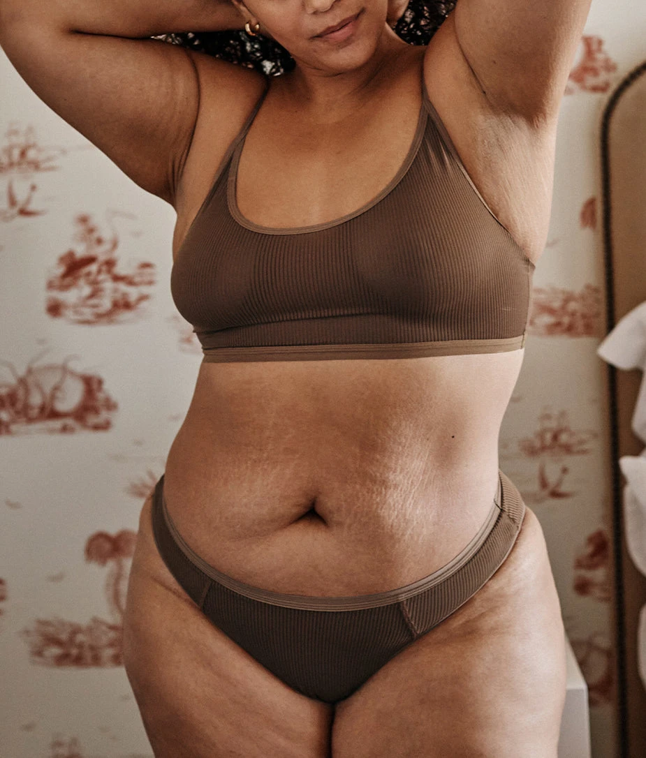 The Feel Free High Rise Brief Underwear - Clay 3 The Feel Free High Rise Brief Underwear - Clay - Image 3