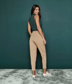 The Softest French Terry Tie-Waist Pant - Fawn 6 The Softest French Terry Tie-Waist Pant - Fawn -Classic Lady Wear Store 2 ModelBack 8e4f8062 a68e 40a4 b7df ebe1e0255cb9