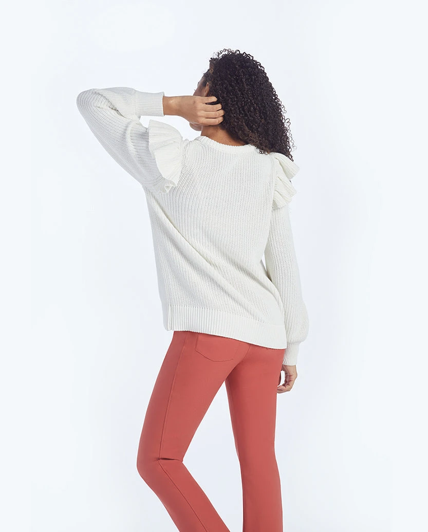 The Multitasking Slit Front Ankle Pant - Terracotta 3 The Multitasking Slit Front Ankle Pant - Terracotta - Image 3