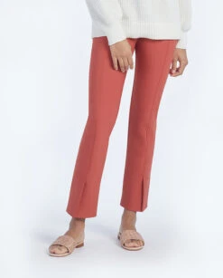 The Multitasking Slit Front Ankle Pant - Terracotta 9 The Multitasking Slit Front Ankle Pant - Terracotta -Classic Lady Wear Store 3 ModelDetailFront f01e3968 90f6 45b7 b549 e128f4bdab81