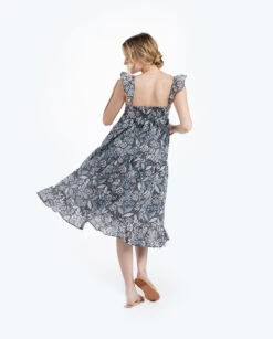 The Tiered Ruffle Midi Dress - Island Floral -Classic Lady Wear Store 3 ModelFullBody 24c70b44 c6d2 4bd1 aaca f61949a89575