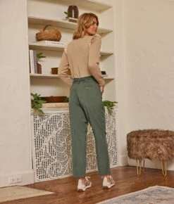 The Timeless Slim Tie-Waist Pant - Olive 8 The Timeless Slim Tie-Waist Pant - Olive -Classic Lady Wear Store 3 ProductImage dd2d2058 35b5 4a79 98b9 bd772c982e04