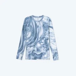 The Long Sleeve Pullover - Slate Marble -Classic Lady Wear Store ActivewearLongsleeve MarbleSlate