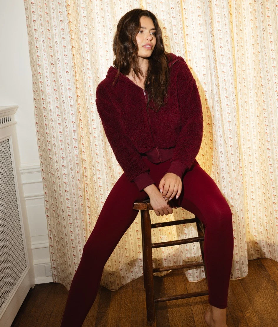 The Coziest High Rise Full Length Leggings - Pinot 1 The Coziest High Rise Full Length Leggings - Pinot