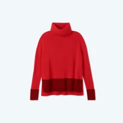 The Coziest Cashmere Blend Turtleneck - Pinot & Lava 5 The Coziest Cashmere Blend Turtleneck - Pinot & Lava -Classic Lady Wear Store CashmereBlendTurtleneck Pinot Lava