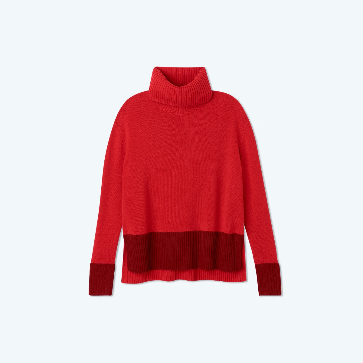 The Coziest Cashmere Blend Turtleneck - Pinot & Lava 3 The Coziest Cashmere Blend Turtleneck - Pinot & Lava - Image 3