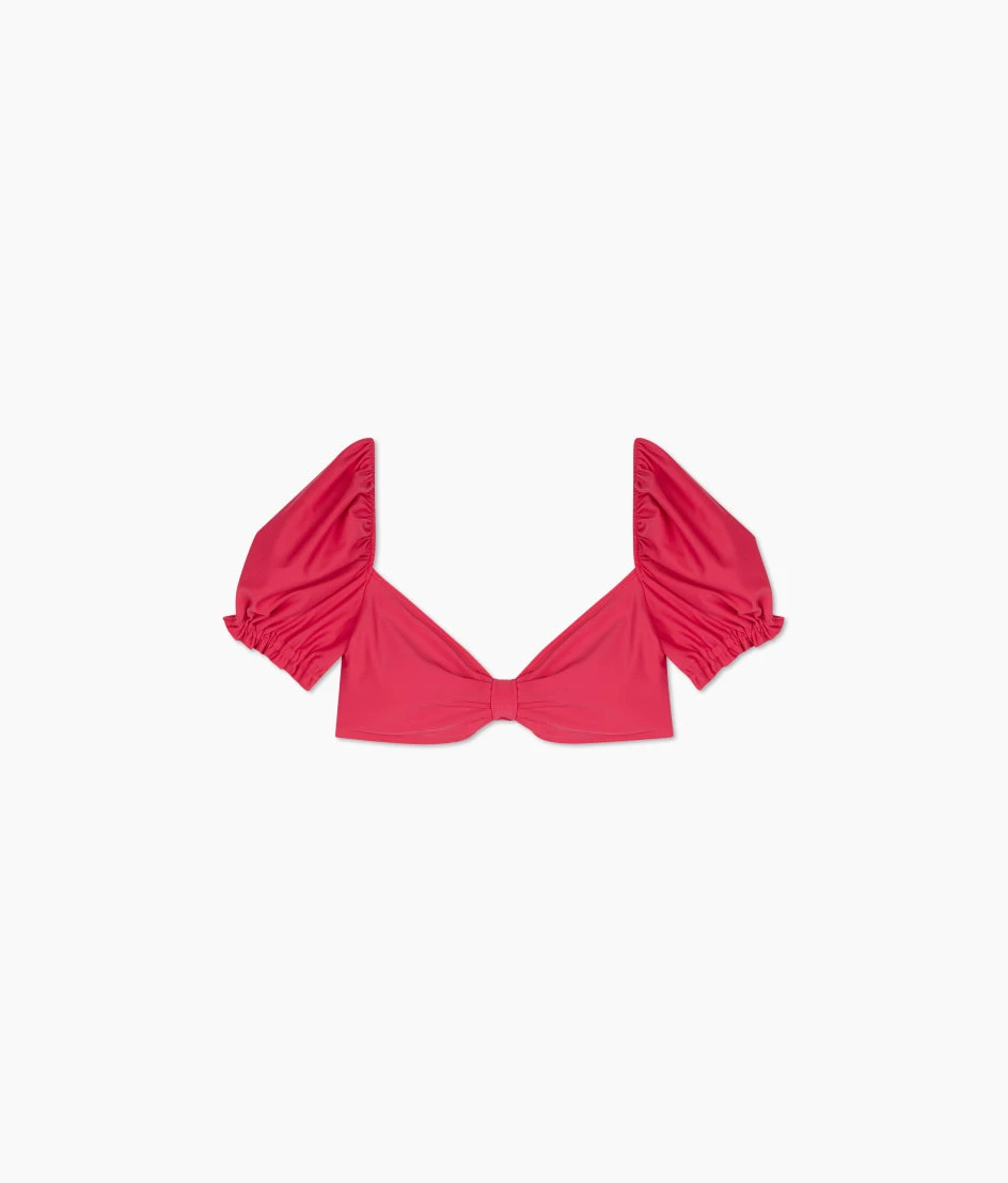 The Puff Sleeve Bikini Top - Spritz 4 The Puff Sleeve Bikini Top - Spritz - Image 4