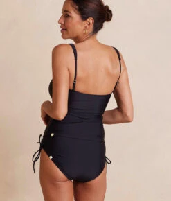 The Cinched Bikini Bottom - Sea Urchin 8 The Cinched Bikini Bottom - Sea Urchin -Classic Lady Wear Store CinchedBikiniBottom SeaUrchin Back Crop