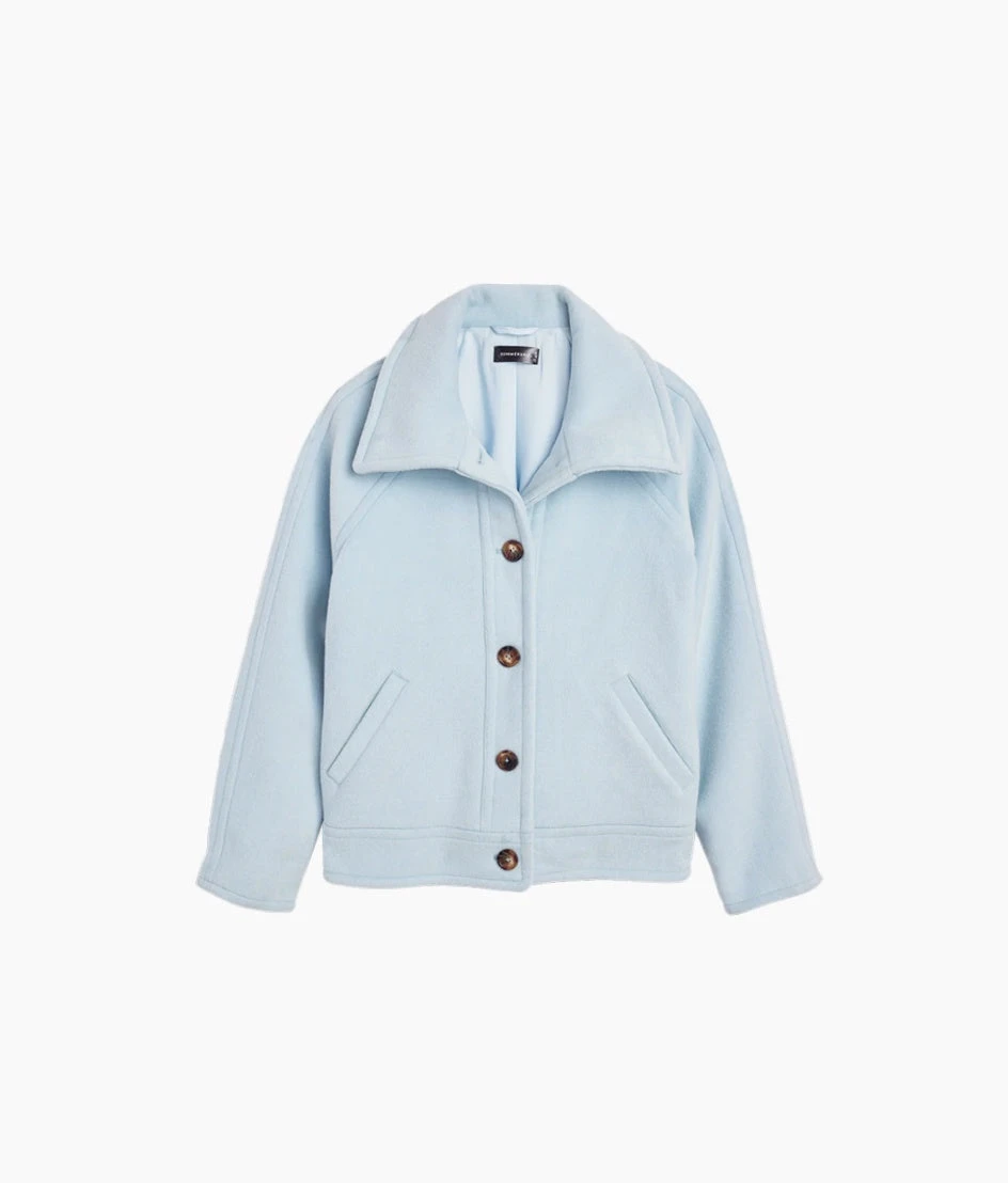 The Warmest Wool Short Coat - Frost 5 The Warmest Wool Short Coat - Frost - Image 5