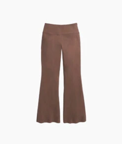 The Everyday High-Waist Flare Pant - Chocolate -Classic Lady Wear Store Everyday High Waist Flare Pant Chocolate 4