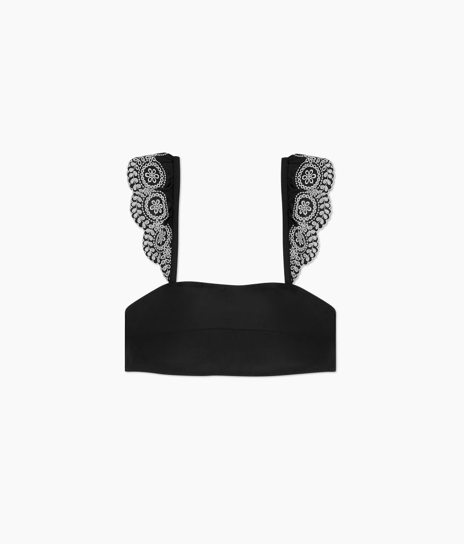 The Eyelet Ruffle Oasis Top - Sea Urchin - Image 4