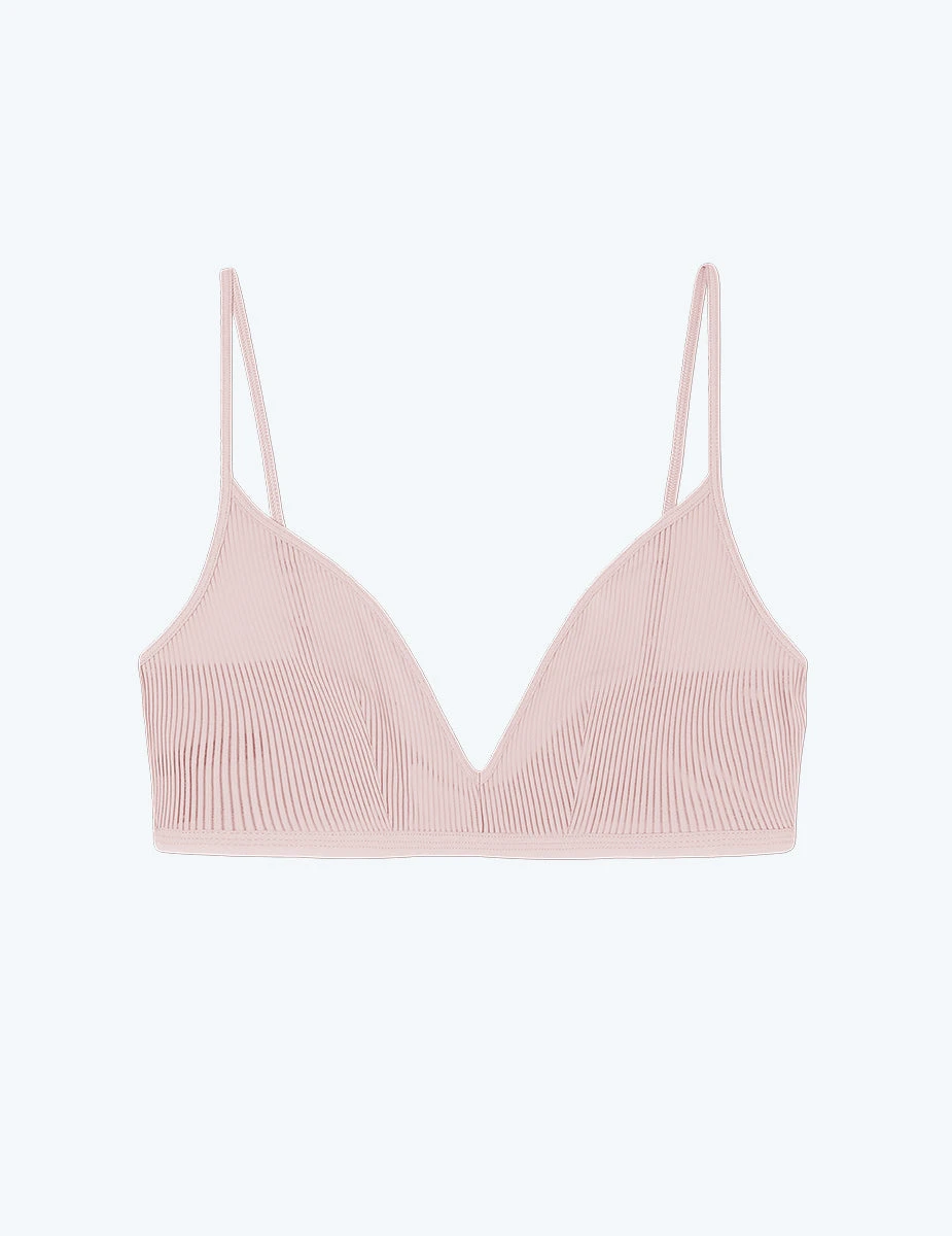 The Feel Free Adjustable Triangle Bralette - Quartz 1 The Feel Free Adjustable Triangle Bralette - Quartz