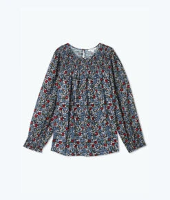 The Perfect Smocked Cotton Top - Outbloom In Midnight -Classic Lady Wear Store FlatLay 2021 11 29T165141.343