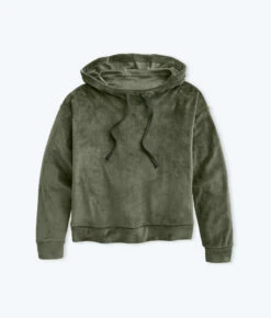 The Plush Velour Hoodie - Olive -Classic Lady Wear Store FlatLay1 10 43c13bdd 9d36 4f20 8411 16308834b3de