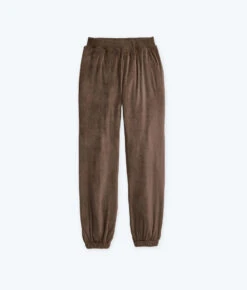 The Plush Velour Jogger - Chocolate -Classic Lady Wear Store FlatLay2 2