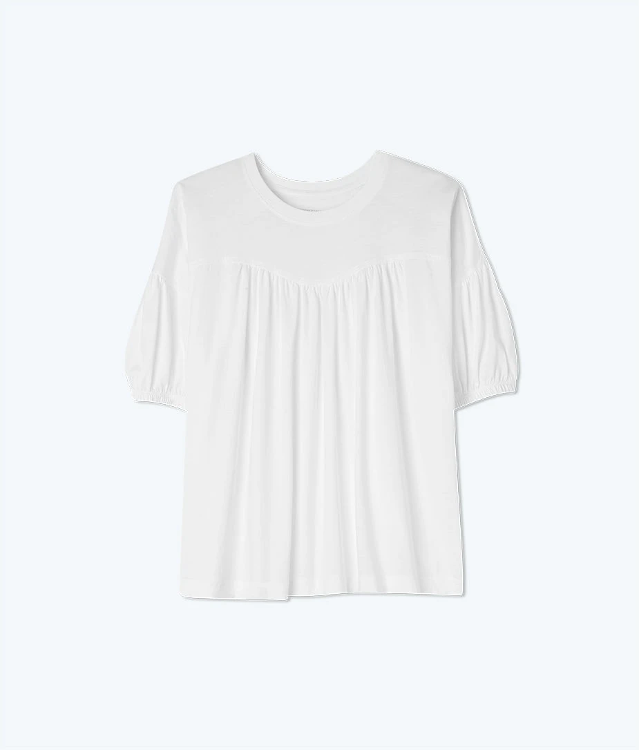 The Luxe Pima Breezy Tee - White Sand 6 The Luxe Pima Breezy Tee - White Sand - Image 6