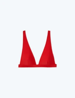 The Plunge Bikini Top - Lava -Classic Lady Wear Store FlatLay 14