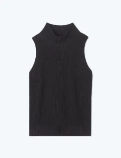 The High Neck Sweater Vest - Sea Urchin -Classic Lady Wear Store FlatLay 1a25b5a6 de68 49e7 ba8d 99f3c393b054