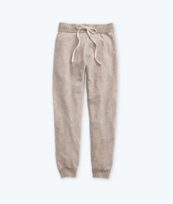 The Coziest Cashmere Blend Jogger - Toffee & White Sand -Classic Lady Wear Store FlatLay 48f90330 05bc 4db9 b7ea a117414c4736
