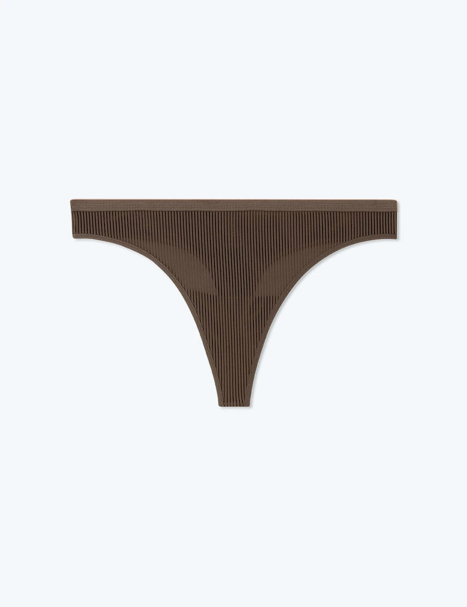 The Feel Free Thong Underwear - Clay 1 The Feel Free Thong Underwear - Clay