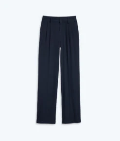 The Classic Pleat Straight Leg Trouser Pant - Midnight -Classic Lady Wear Store FlatLay b309e699 16bd 42c6 937f 571ebd5dba65