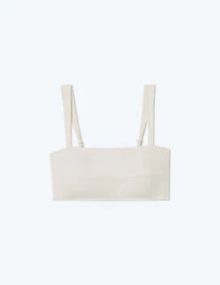 The Wide Strap Oasis Bikini Top - White Sand