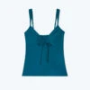The Cinched Tankini Top - Seaweed