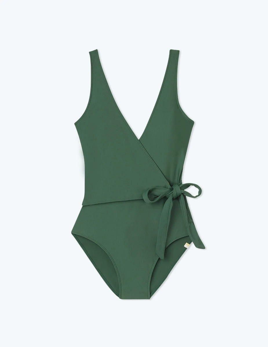 The Perfect Wrap One-Piece - Olive 6 The Perfect Wrap One-Piece - Olive - Image 6