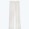 The Palazzo Pant With Ties - White Sand