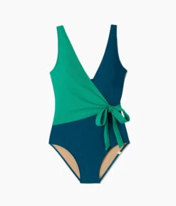 The Perfect Wrap One-Piece - Seaglass & Seaweed -Classic Lady Wear Store Flat 5af845f7 729f 488c b230 d457907fd699