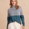The Luxe Cashmere Blend Two-Tone Sweater - Venetian
