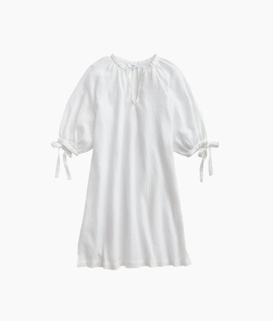 The Going Places Gauze Cover-Up Dress - White Sand 1 The Going Places Gauze Cover-Up Dress - White Sand