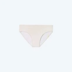 The High Leg Mid Rise Bikini Bottom - White Sand