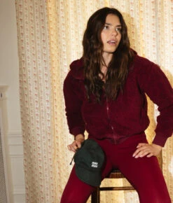 The High Pile Eco Short Fleece Jacket - Pinot -Classic Lady Wear Store High Pile Eco Short Fleece Jacket Pinot 3