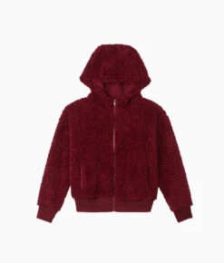 The High Pile Eco Short Fleece Jacket - Pinot -Classic Lady Wear Store High Pile Eco Short Fleece Jacket Pinot 5