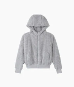 The High Pile Eco Short Fleece Jacket - Wolf -Classic Lady Wear Store High Pile Eco Short Fleece Jacket Wolf 4