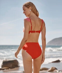 The High Leg High Rise Bottom - Lava 6 The High Leg High Rise Bottom - Lava -Classic Lady Wear Store High leg High Rise Bottom Lava 3