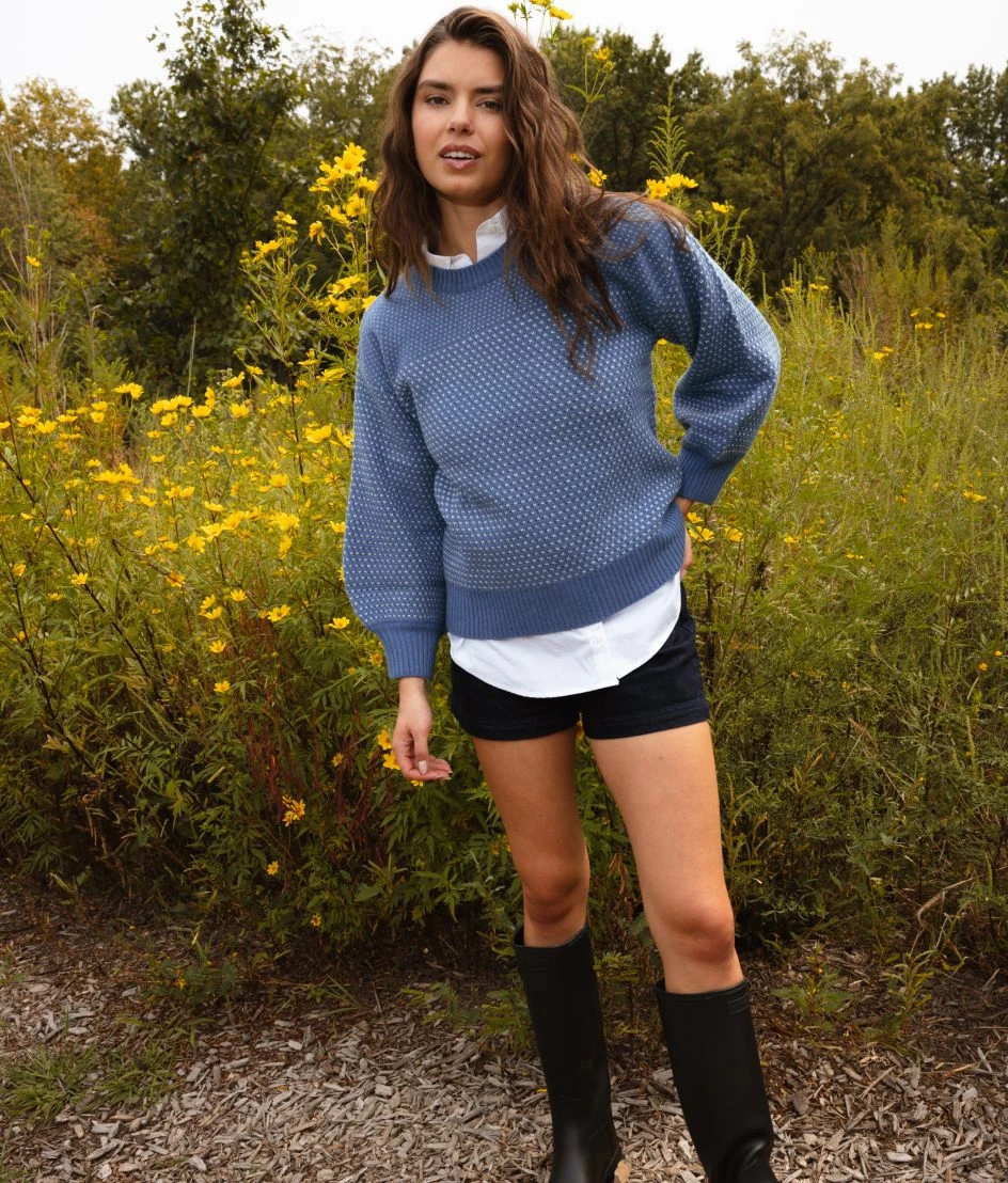 The Luxe Cashmere Blend Mix Stitch Sweater - Admiral & Dune 1 The Luxe Cashmere Blend Mix Stitch Sweater - Admiral & Dune