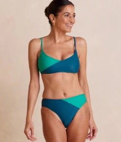 The Marina Bikini Top - Seaglass & Seaweed -Classic Lady Wear Store MarinaBikiniTop SeaweedSeaglass Front2