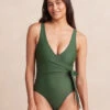 The Perfect Wrap One-Piece - Olive
