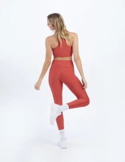 The Do-It-All High Rise Full Length Leggings - Terracotta 8 The Do-It-All High Rise Full Length Leggings - Terracotta -Classic Lady Wear Store ModelBack 43
