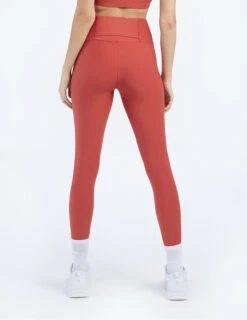 The Do-It-All High Rise Full Length Leggings - Terracotta 11 The Do-It-All High Rise Full Length Leggings - Terracotta -Classic Lady Wear Store ModelDetailBack 42
