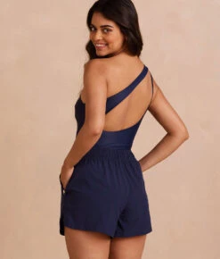 The High Tide Swim Shorts - Deep Sea -Classic Lady Wear Store PDP HighTideSwimShorts DeepSeaBack Crop