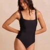 The Seaway Square Neck One-Piece - Sea Urchin