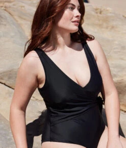 The Long Torso Perfect Wrap One Piece - Sea Urchin -Classic Lady Wear Store PWOPSeaUrchinLifestyle1 18496412 d904 483f 8ee8 69a6a4c45a3c