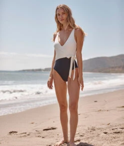 The Perfect Wrap One-Piece - Sea Urchin & White Sand 11 The Perfect Wrap One-Piece - Sea Urchin & White Sand -Classic Lady Wear Store Perfect Wrap One Piece Sea Urchin White Sand 3